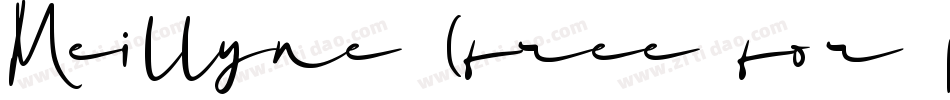 Meillyne (free for personal use only)字体转换